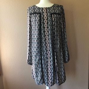 Maurices Black and White Aztec Print Dress…